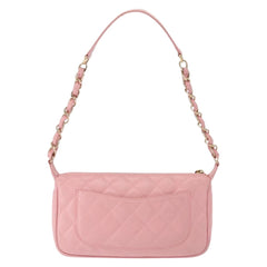 Chanel Matelasse COCO Mark Chain Bag Caviar Skin Pink