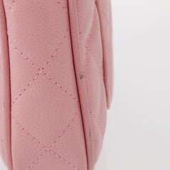 Chanel Matelasse COCO Mark Chain Bag Caviar Skin Pink