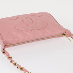 Chanel Matelasse COCO Mark Chain Bag Caviar Skin Pink