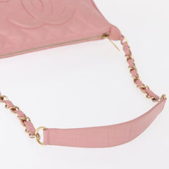 Chanel Matelasse COCO Mark Chain Bag Caviar Skin Pink