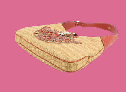 Gucci Jackie Embroidered Shoulder Bag