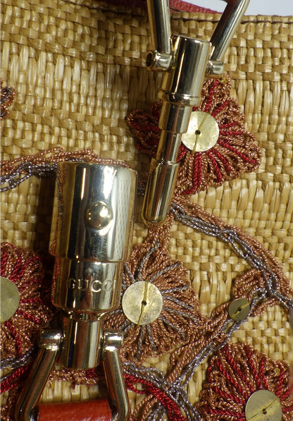 Gucci Jackie Embroidered Shoulder Bag