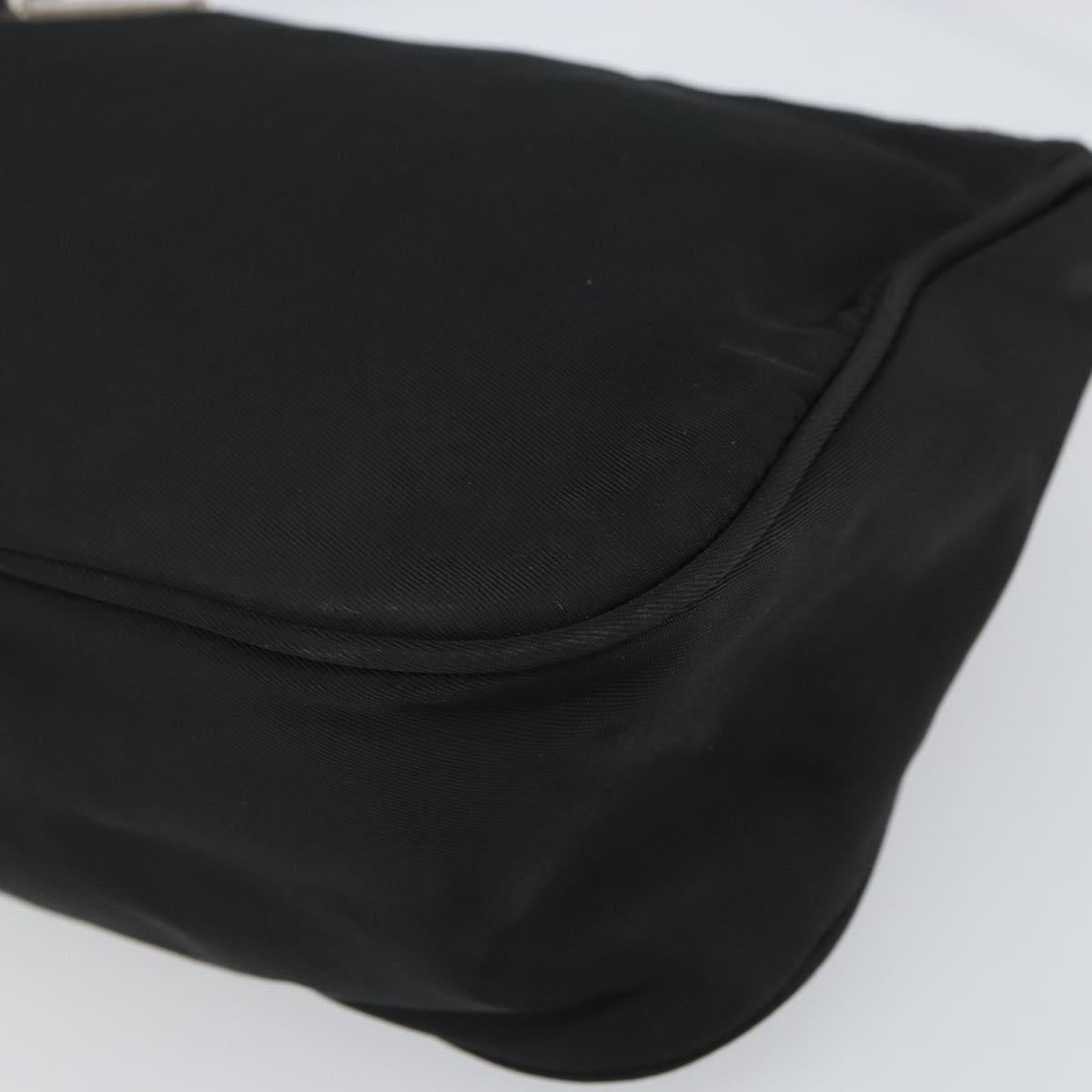 Prada Hand Nylon Black Silver
