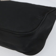 Prada Hand Nylon Black Silver