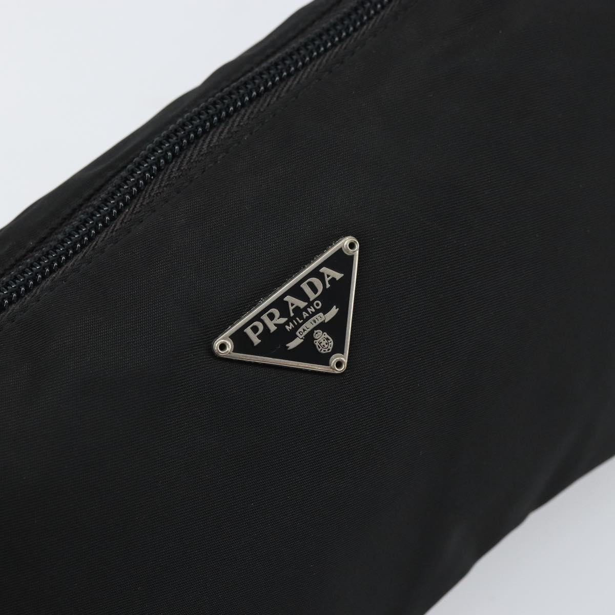 Prada Hand Nylon Black Silver