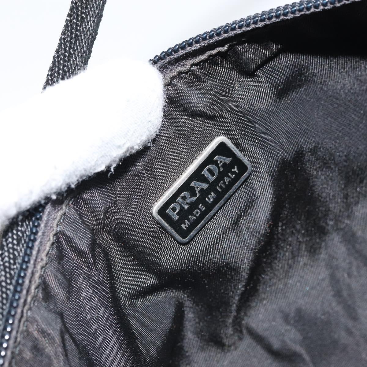 Prada Hand Nylon Black Silver