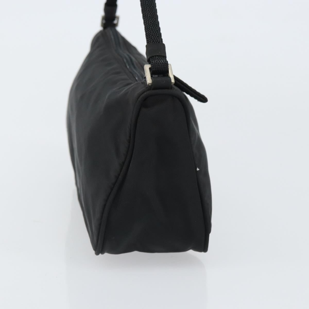 Prada Hand Nylon Black Silver