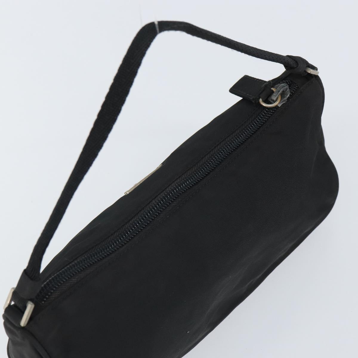 Prada Hand Nylon Black Silver