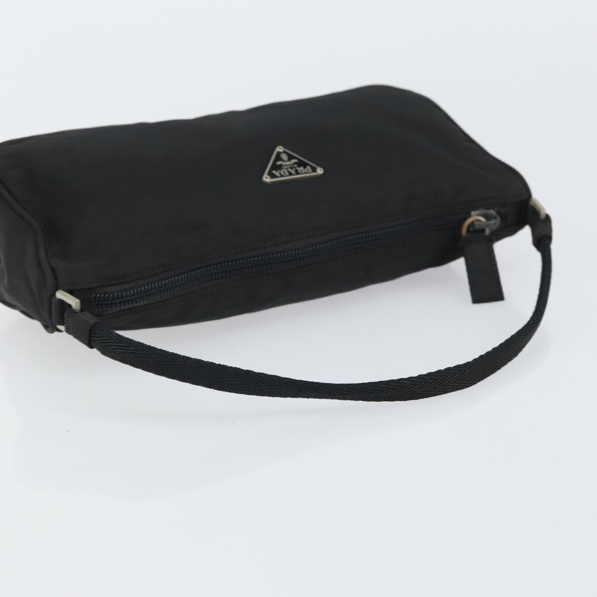 Prada Hand Nylon Black Silver