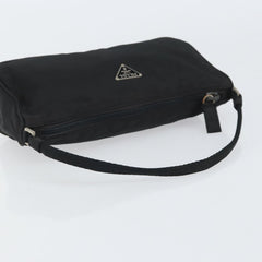 Prada Hand Nylon Black Silver