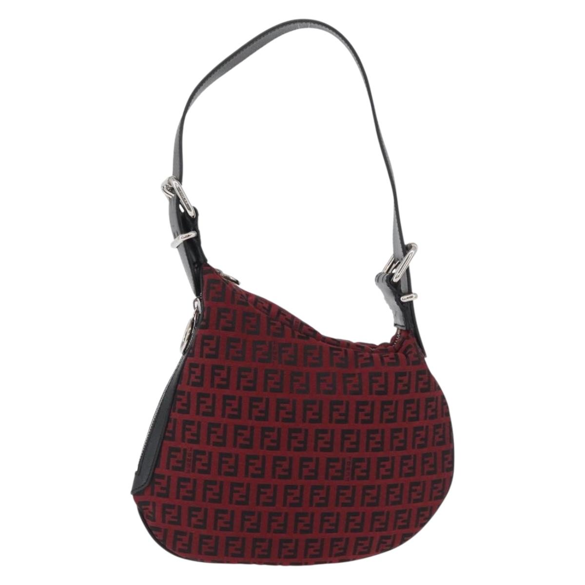 Fendi Red Zucchino Oyster Bag