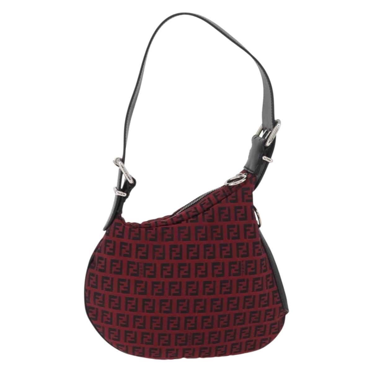 Fendi Red Zucchino Oyster Bag