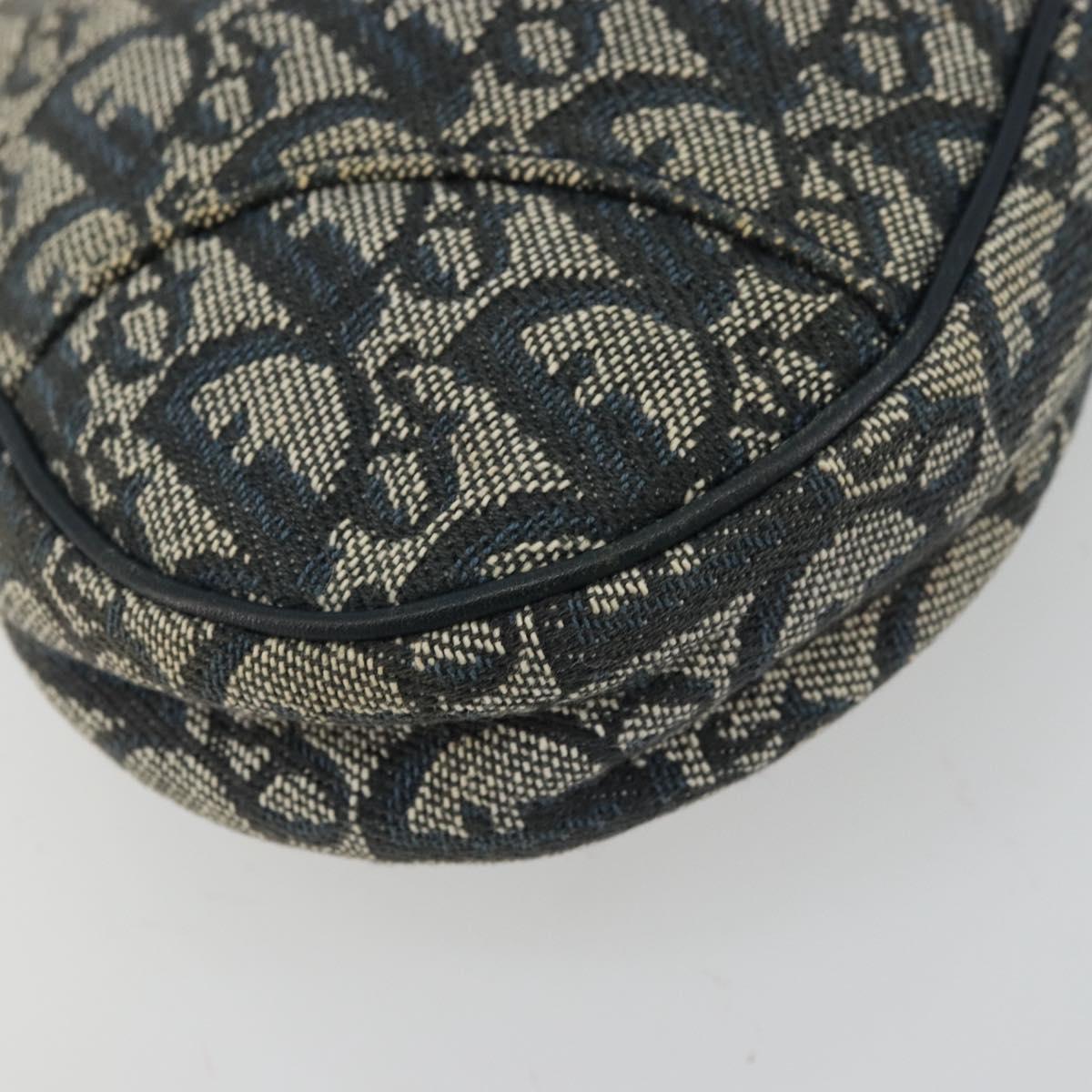 Christian Dior Trotter Canvas Saddle Pouch Navy
