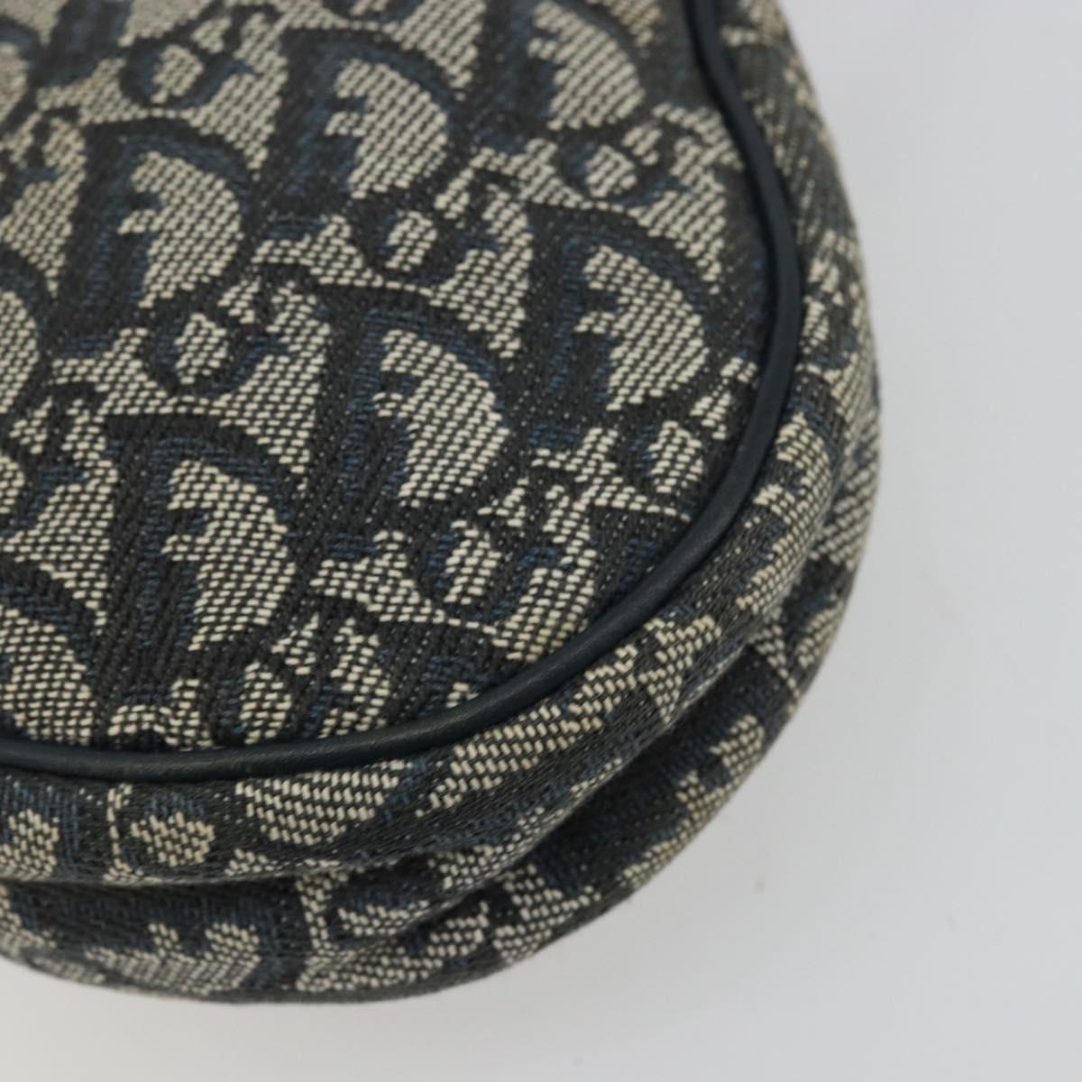 Christian Dior Trotter Canvas Saddle Pouch Navy