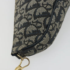 Christian Dior Trotter Canvas Saddle Pouch Navy