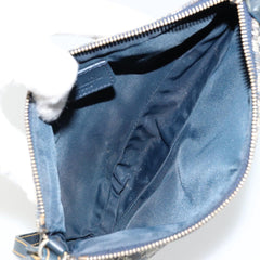 Christian Dior Trotter Canvas Saddle Pouch Navy