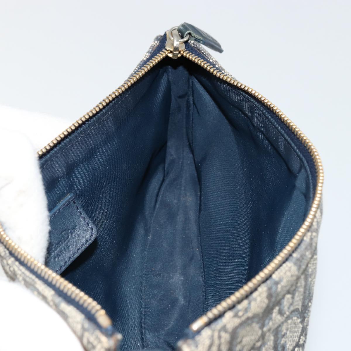 Christian Dior Trotter Canvas Saddle Pouch Navy