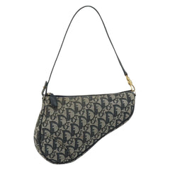 Christian Dior Trotter Canvas Saddle Pouch Navy
