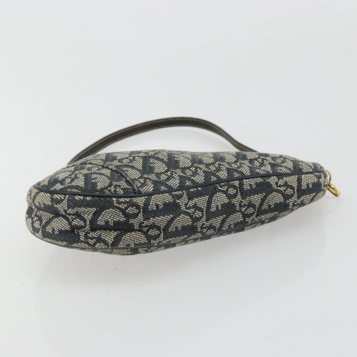 Christian Dior Trotter Canvas Saddle Pouch Navy