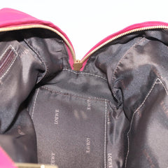 Loewe Amazona Leather Boston Bag in Pink