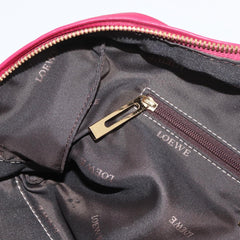 Loewe Amazona Leather Boston Bag in Pink