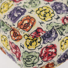 Chanel Multi Camellia Print Canvas Tote