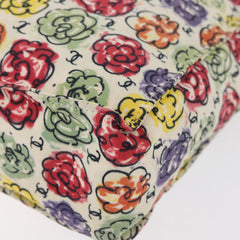 Chanel Multi Camellia Print Canvas Tote