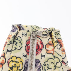 Chanel Multi Camellia Print Canvas Tote