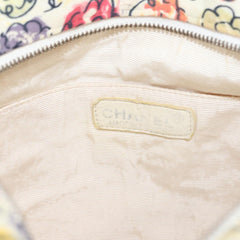 Chanel Multi Camellia Print Canvas Tote