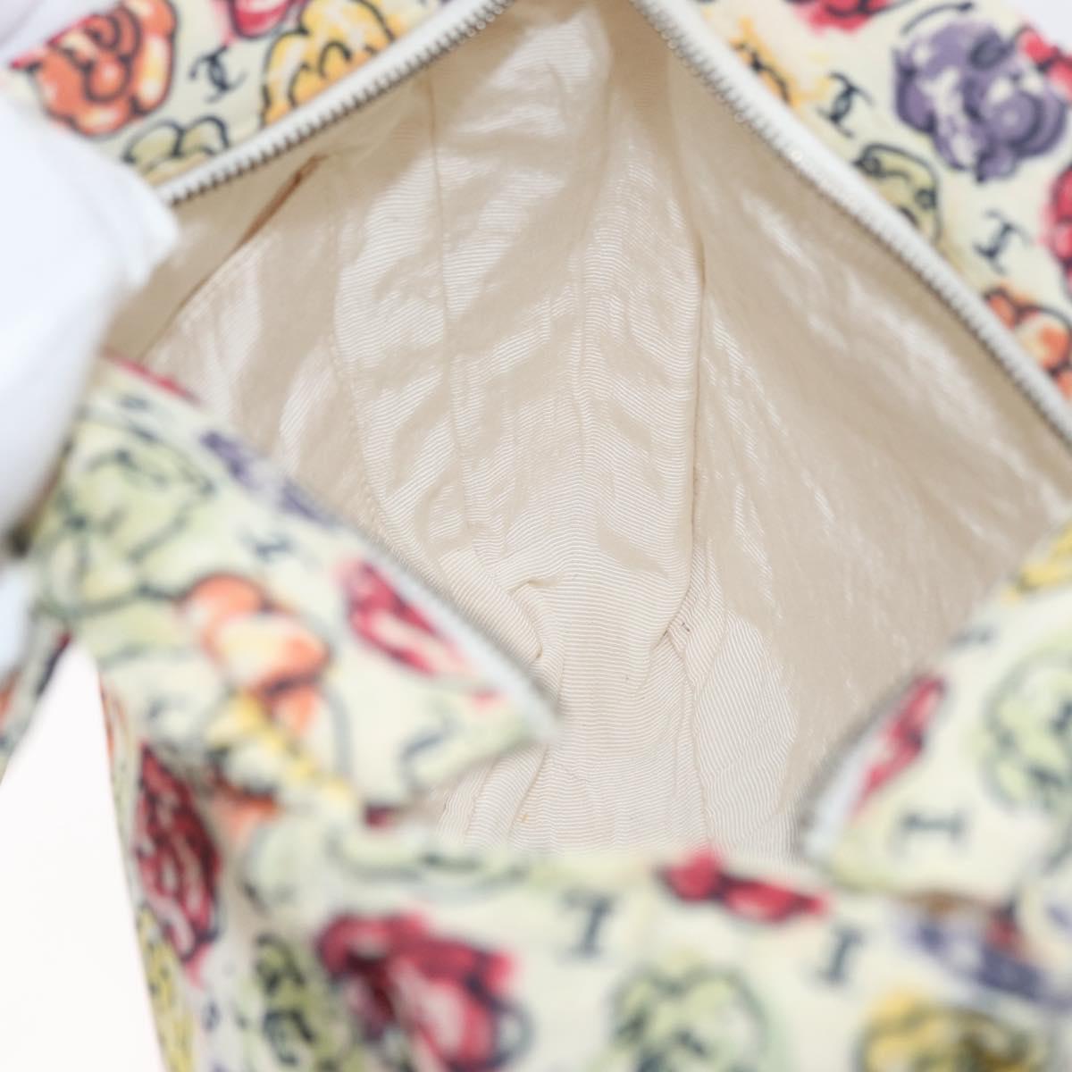 Chanel Multi Camellia Print Canvas Tote