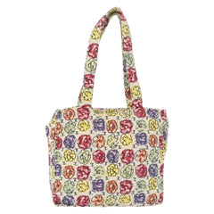 Chanel Multi Camellia Print Canvas Tote