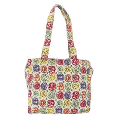 Chanel Multi Camellia Print Canvas Tote