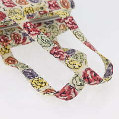 Chanel Multi Camellia Print Canvas Tote