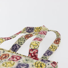 Chanel Multi Camellia Print Canvas Tote