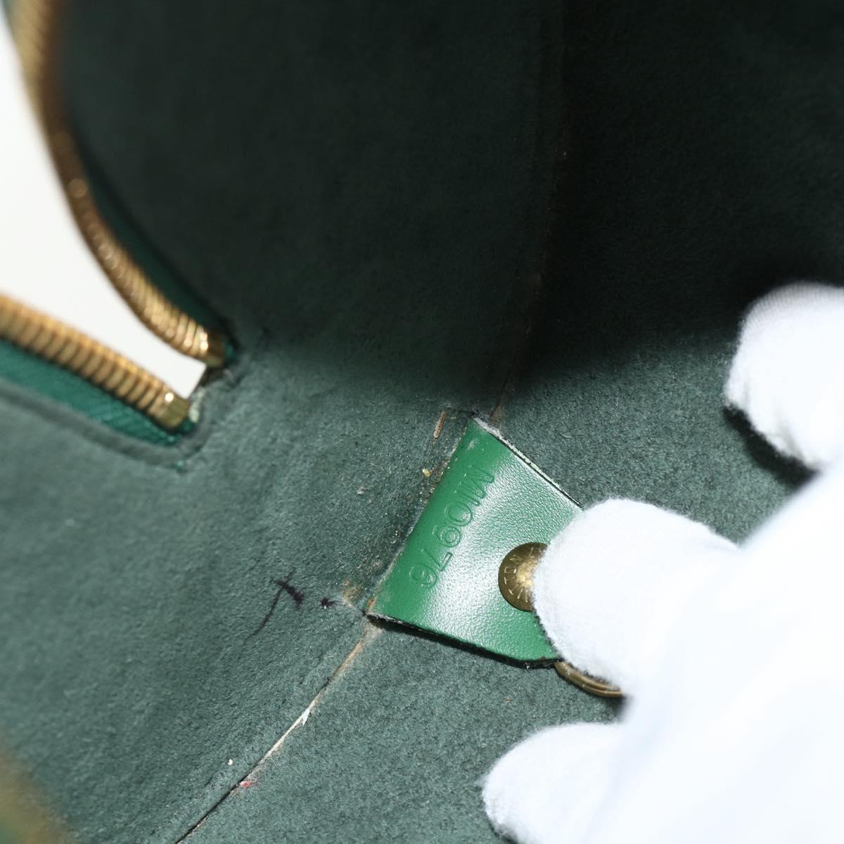 Louis Vuitton Borneo Green Epi Leather Soufflot Bag