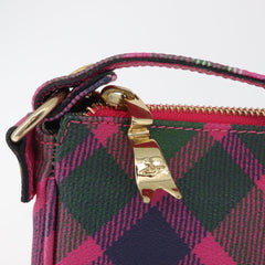 Vivienne Westwood Plaid Shoulder Bag Pink