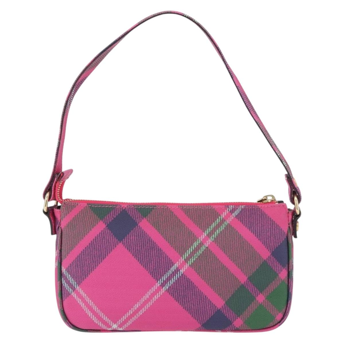 Vivienne Westwood Plaid Shoulder Bag Pink