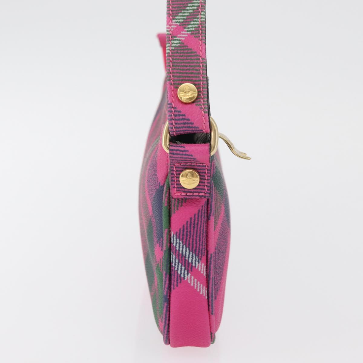 Vivienne Westwood Plaid Shoulder Bag Pink