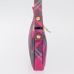 Vivienne Westwood Plaid Shoulder Bag Pink