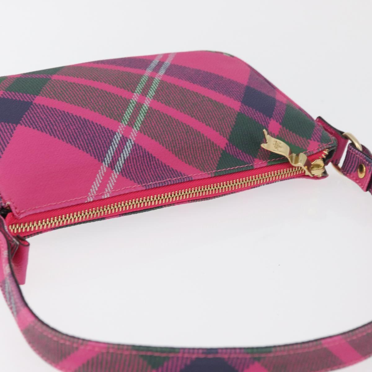Vivienne Westwood Plaid Shoulder Bag Pink