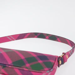 Vivienne Westwood Plaid Shoulder Bag Pink