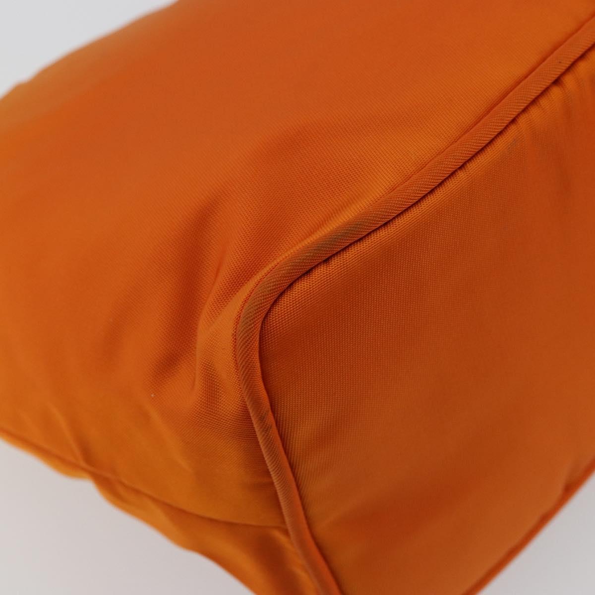 Prada Orange Nylon Shoulder Bag