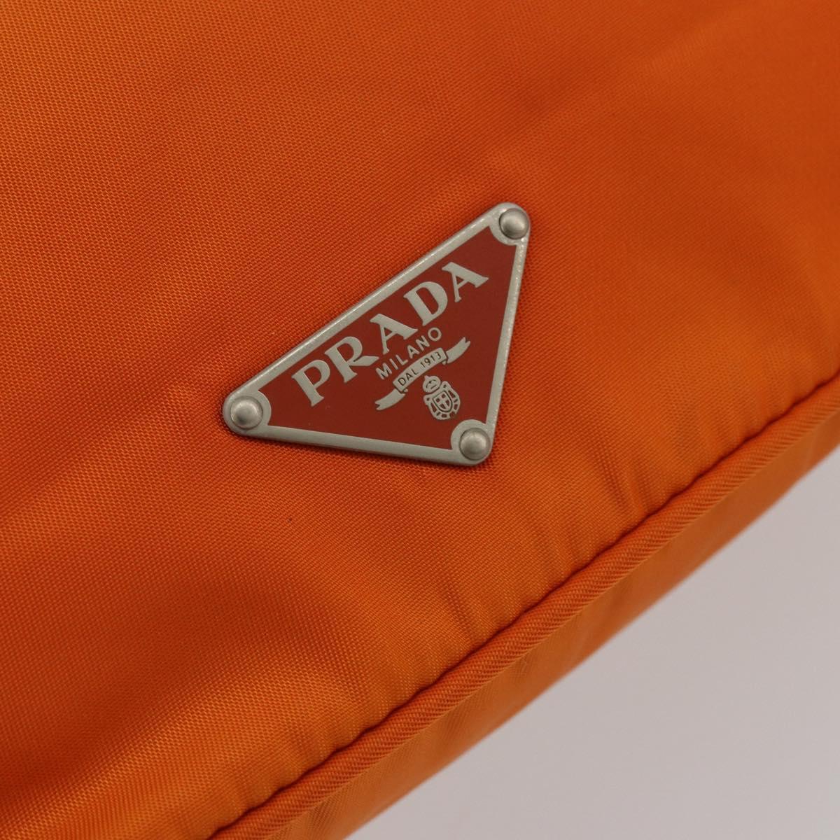 Prada Orange Nylon Shoulder Bag