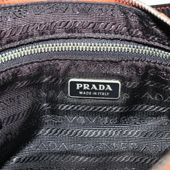 Prada Orange Nylon Shoulder Bag