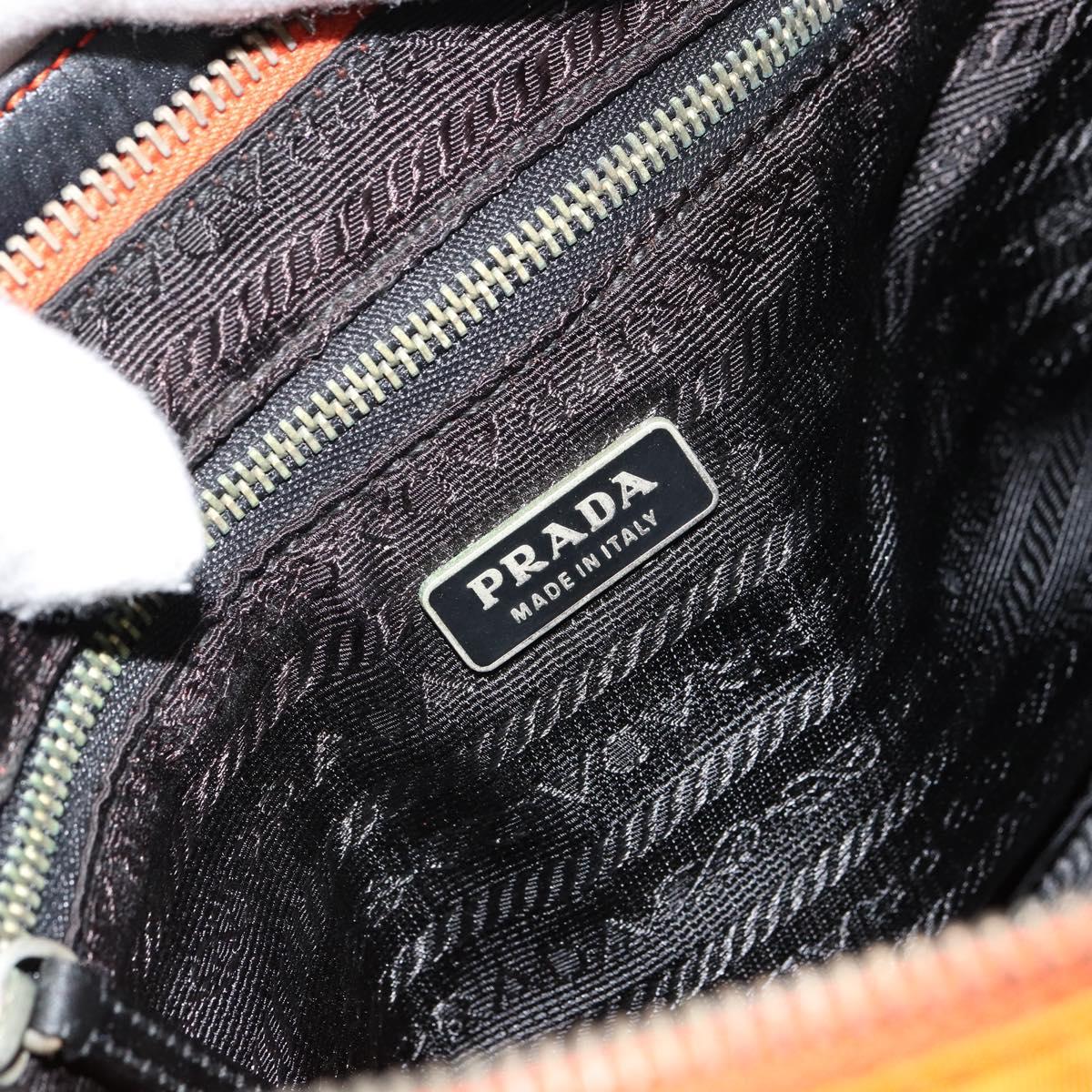 Prada Orange Nylon Shoulder Bag