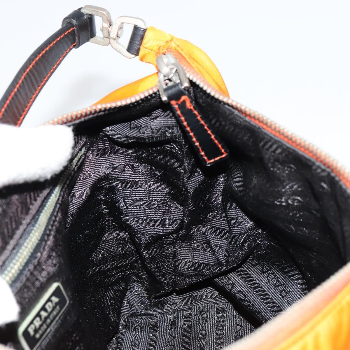 Prada Orange Nylon Shoulder Bag