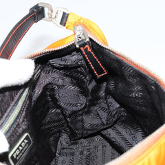 Prada Orange Nylon Shoulder Bag
