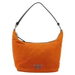 Prada Orange Nylon Shoulder Bag