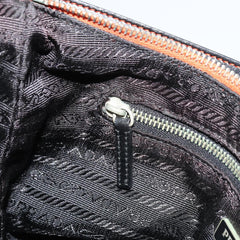 Prada Orange Nylon Shoulder Bag