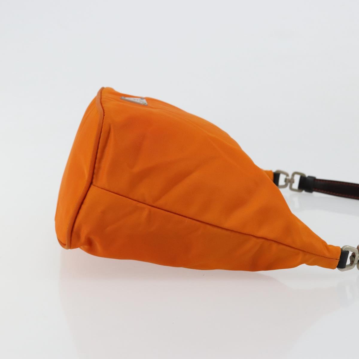 Prada Orange Nylon Shoulder Bag